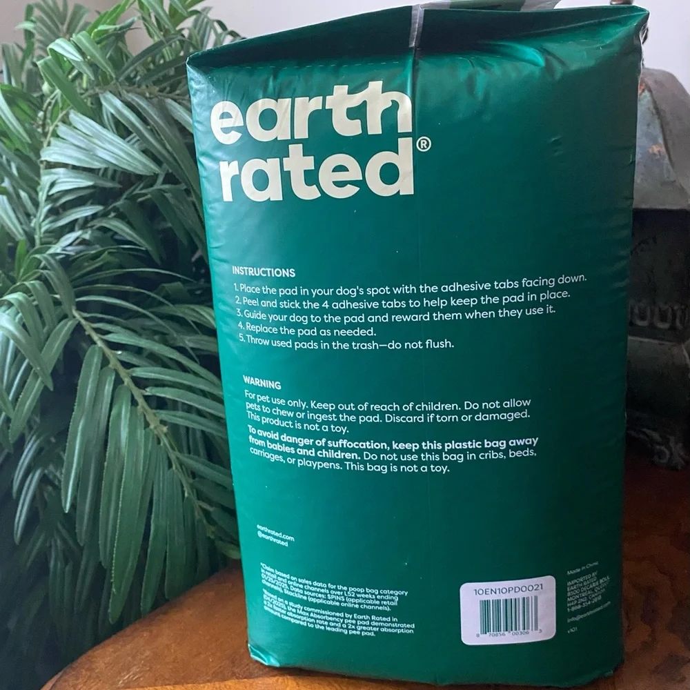 Earth Rated Max Absorbency, 40 Leak-Proof Dog Pee Pads, 22